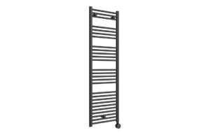 Oaklands Electric Straight Ladder Radiator (500x1600x50mm) - Matt Black