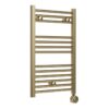 Oaklands Electric Straight Ladder Radiator (500x800x50mm) - Brushed Brass