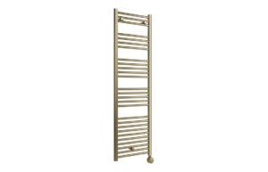 Oaklands Electric Straight Ladder Radiator (500x1600x50mm) - Brushed Brass