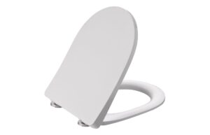 Langley Square Soft Close Toilet Seat (Slim Depth) - White