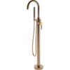 Fulton Floor Standing Bath/Shower Mixer - Brushed Bronze