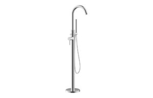 Fulton Floor Standing Bath/Shower Mixer - Chrome