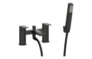 Grenville Bath/Shower Mixer & Bracket - Matt Black