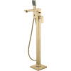 Barnwell Floor Standing Bath/Shower Mixer - Brushed Brass