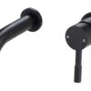 Fulton 155mm Wall Mounted Basin Mixer - Matt Black