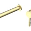 Fulton 220mm Wall Mounted Basin Mixer - Brushed Brass