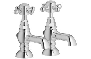 Tates Basin Pillar Taps - Chrome