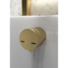 Bath Overflow Filler w/Integrated Valve - Brushed Brass