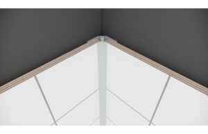 Fibo Black 2-Part Internal Corner Profile 2.4m