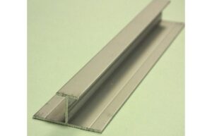 Fibo Black H-Shaped 2-Part Stacking Profile 2.4m