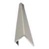 Fibo Polished Chrome J-Shaped End Cap Profile 2.4m
