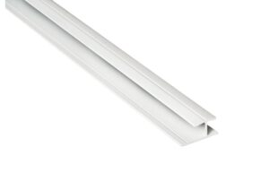 Fibo Polished Chrome H-Shaped 2-Part Stacking Profile 2.4m
