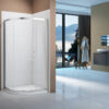 Merlyn Vivid Boost 1000mm 1 Door Quadrant - Chrome