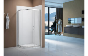 Merlyn Vivid Boost 1000mm 1 Door Quadrant - Chrome