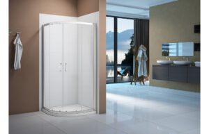 Merlyn Vivid Boost 900mm 2 Door Quadrant - Chrome