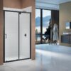 Merlyn Vivid Boost 1500mm Sliding Door - Matt Black