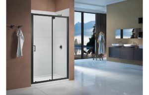 Merlyn Vivid Boost 1500mm Sliding Door - Matt Black
