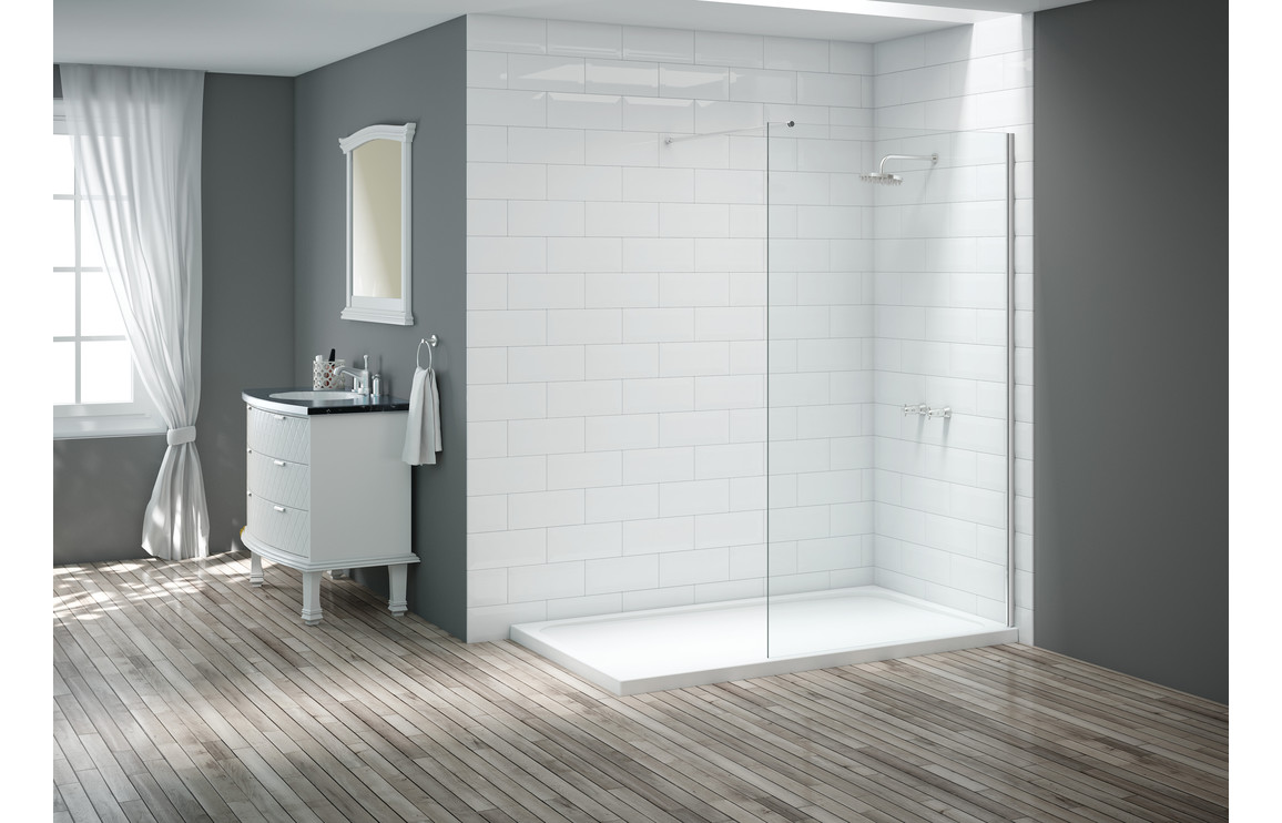 Merlyn 1600mm Wetroom Panel - Chrome