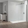 Merlyn 1000mm Wetroom Panel - Matt Black