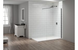 Merlyn 1000mm Wetroom Panel - Matt Black