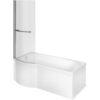 Orwell P Shape SUPERCAST 1700x850x560mm 0TH Shower Bath Pack (LH)