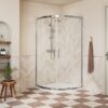 Aqua Silver 900mm 2 Door Quadrant - Chrome