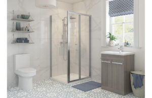 Aqua Silver 700mm Side Panel - Chrome