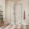 Aqua Silver 700mm Pivot Door - Chrome