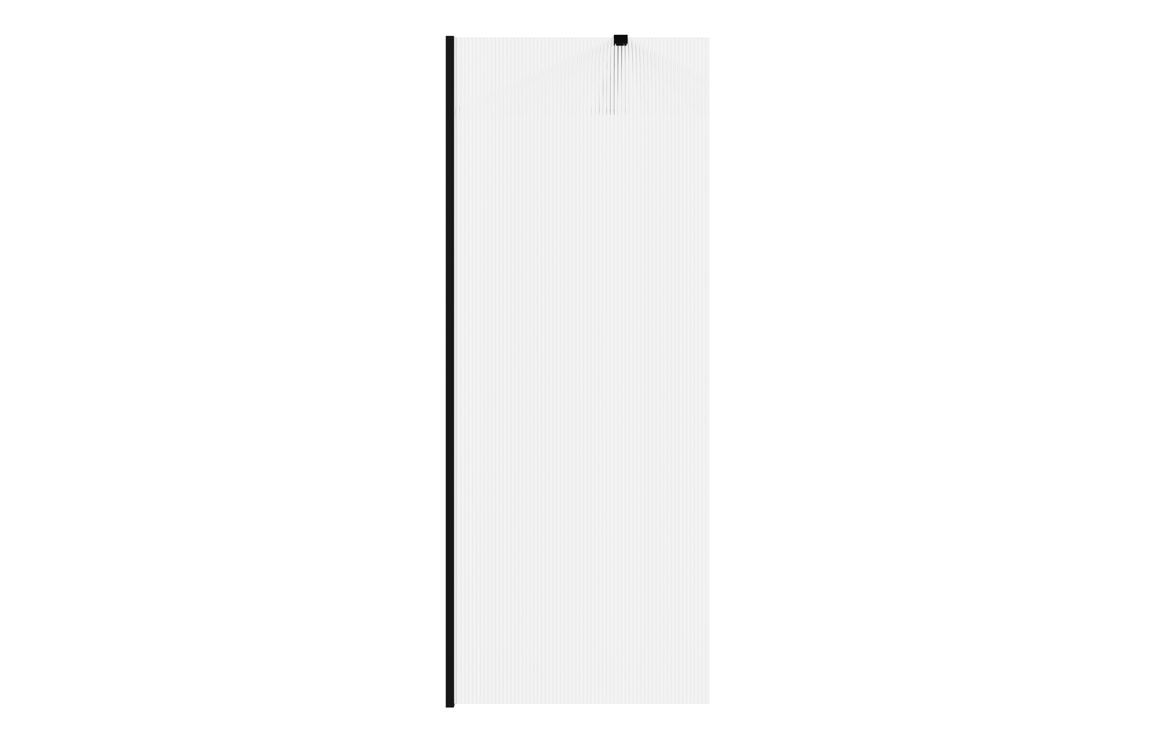 REFX-ICONIX-FLUTED-BLK-WETROOM-SUPPORT-SIDEPANEL-Front_CO
