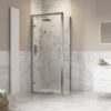 Aqua Platinum 800mm Hinged Door Side Panel - Chrome