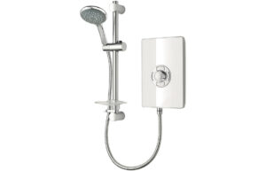 Triton Aspirante 8.5kW Contemporary Electric Shower - Brushed Steel