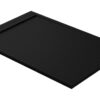 30mm Slate 1400x800mm Rectangular Tray & Waste - Black