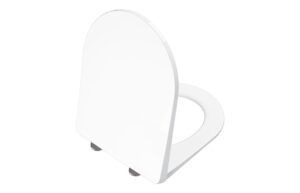 VitrA Universal Round Slim Soft Close Toilet Seat - White
