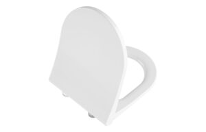 VitrA Universal Round Super Slim Soft Close Toilet Seat - White
