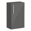 VitrA Root Flat 40cm 1 Door Slim Lower/Base Unit (RH Hinge) - Anthracite High Gloss