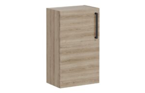 VitrA Root Flat 40cm 1 Door Slim Lower/Base Unit (LH Hinge) - Natural Oak