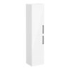VitrA Root Flat 40cm 2 Door Tall Unit (LH Hinge) - High Gloss White
