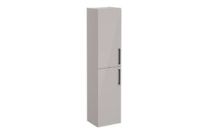 VitrA Root Flat 40cm 2 Door Tall Unit (LH Hinge) - Bright Sahara Beige