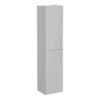 VitrA Root Flat 40cm 2 Door Tall Unit (LH Hinge) - Shiny Pearl Grey