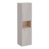 VitrA Root Flat 40cm 2 Door Semi-Tall Unit w/Laundry Basket (RH Hinge) - Bright Sahara Beige
