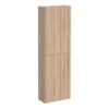 VitrA Root Flat 55cm 2 Door Slim Tall Unit (LH Hinge) - Natural Oak