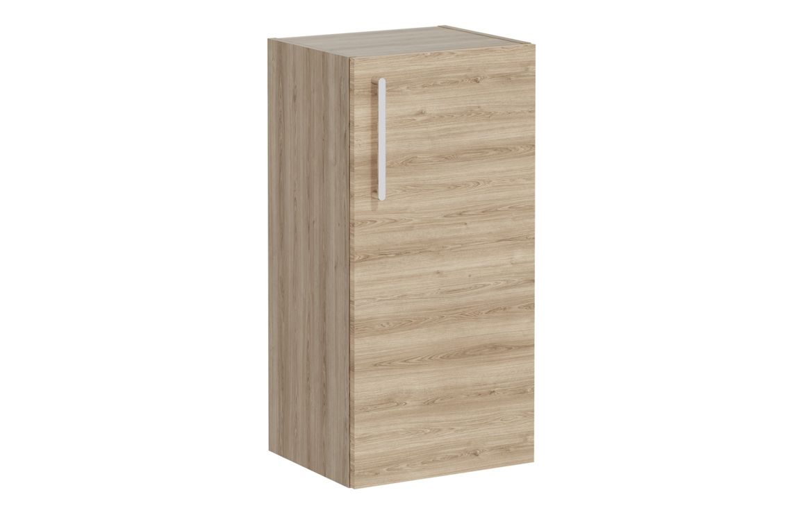 VitrA Root Flat 40cm 1 Door Lower/Base Unit (RH Hinge) - Natural Oak