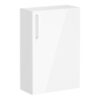 VitrA Root Flat 55cm 1 Door Slim Lower/Base Unit (RH Hinge) - High Gloss White