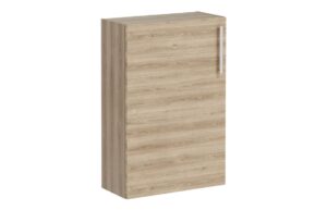 VitrA Root Flat 55cm 1 Door Slim Lower/Base Unit (LH Hinge) - Natural Oak