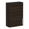 VitrA Root Flat 60cm 1 Door Upper/Wall Unit (LH Hinge) - Walnut