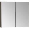 VitrA 820x695mm Mirrored Cabinet - Brushed Chrome