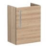VitrA Root Flat 40cm 1 Door Wall Hung Slim Washbasin Unit (RH Hinge) - Natural Oak