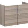 VitrA Root Flat 80cm 2 Door Wall Hung Slim Washbasin Unit - Cordoba