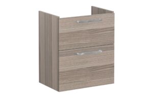 VitrA Root Flat 60cm 2 Drawer Slim Washbasin Unit - Cordoba