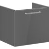 VitrA Root Flat 60cm 1 Drawer Washbasin Unit - Anthracite High Gloss